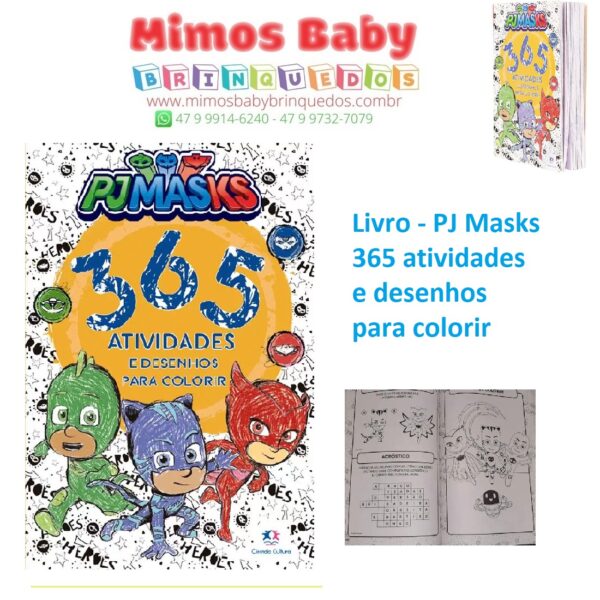 Livro Pj Masks Atividades E Desenhos Para Colorir Maior Loja