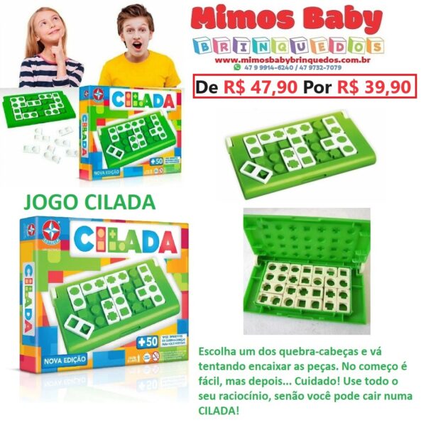 Jogo Cilada Estrela Maior Loja De Brinquedos Da Regi O