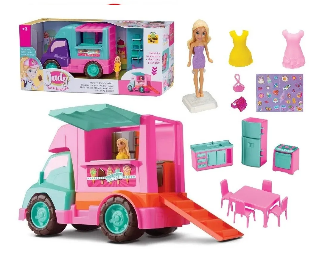 Caminhao de brinquedo grande truck k-samba com rodas