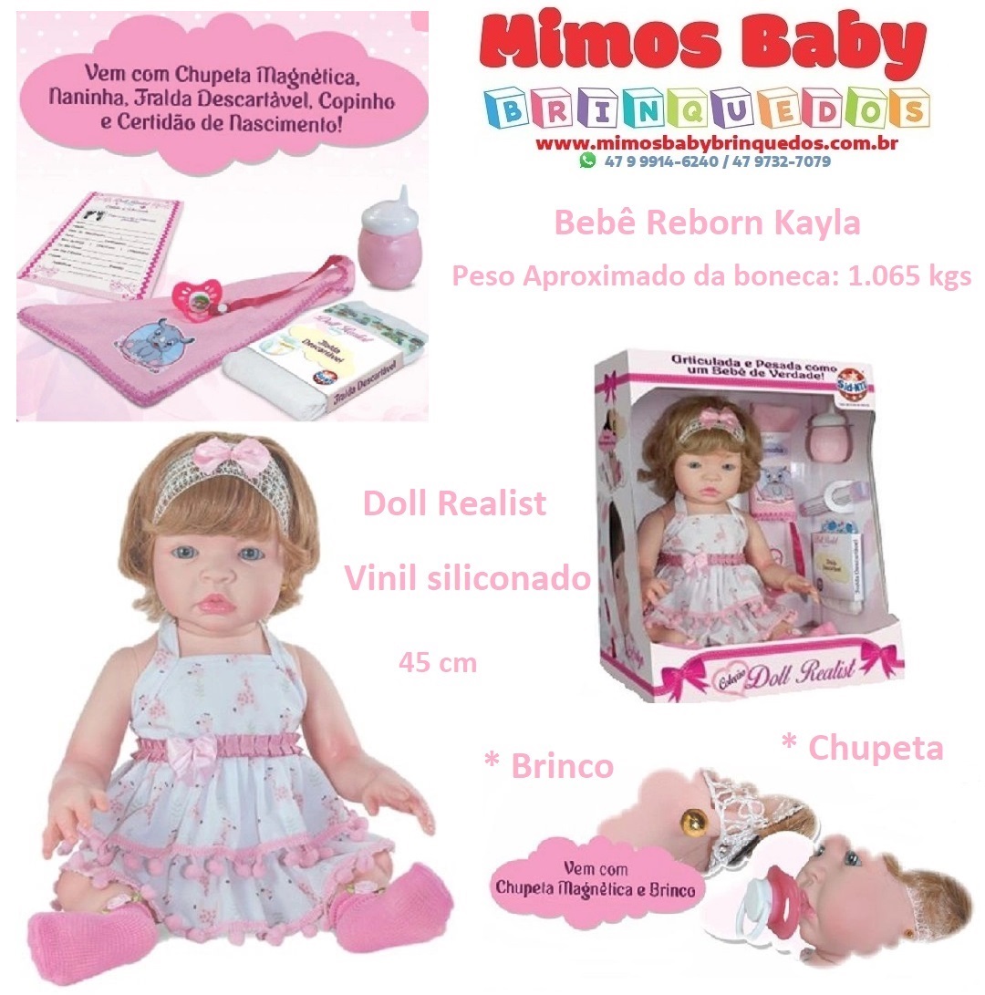 Bebê Reborn Princesa Layla Boneca Silicone Recém Nascido - ShopJJ -  Brinquedos, Bebe Reborn e Utilidades