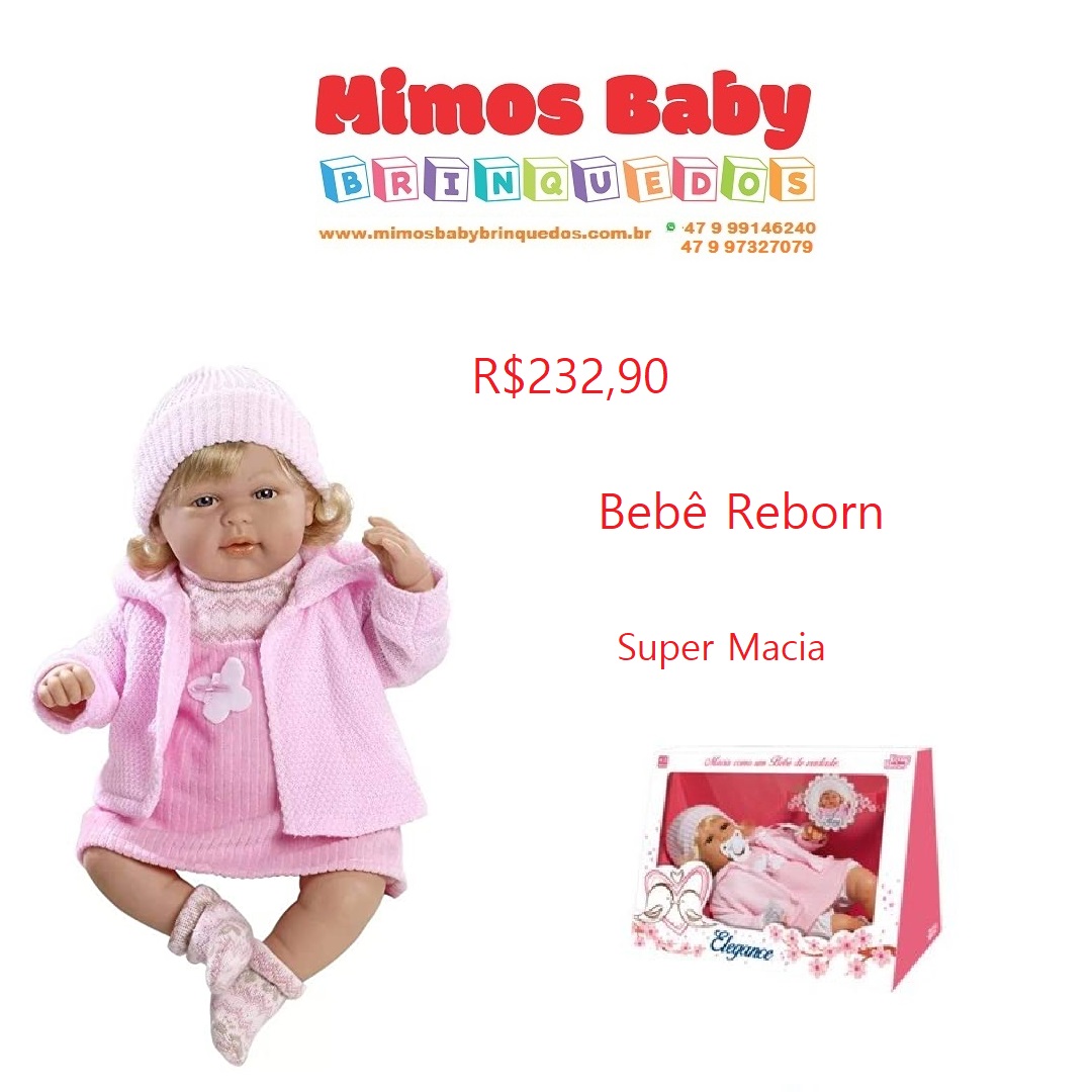 Boneca Bebe Reborn Yasmim 45 Centímetros