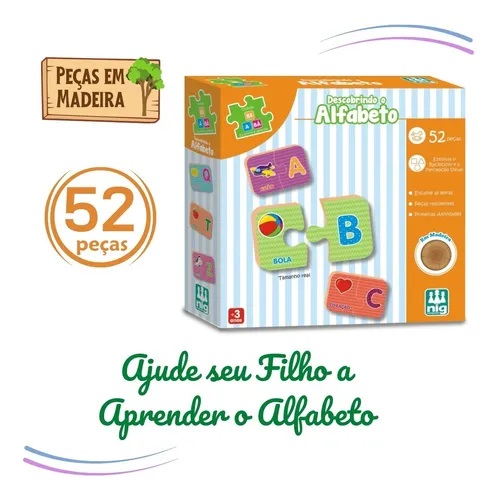 Jogo Educativo Crescer Alfabeto Ref: 450 Nig Brinquedos