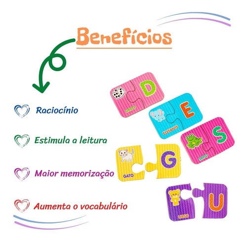 Jogo Educativo - Bê-a-Bá - Descobrindo o Alfabeto - Nig Brinquedos