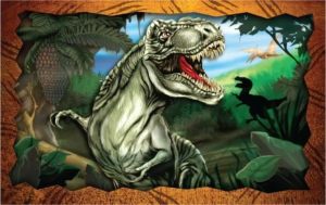 Jogo Quebra Cabeça Infantil Meninos T-rex Dinossauro 150 Pçs em