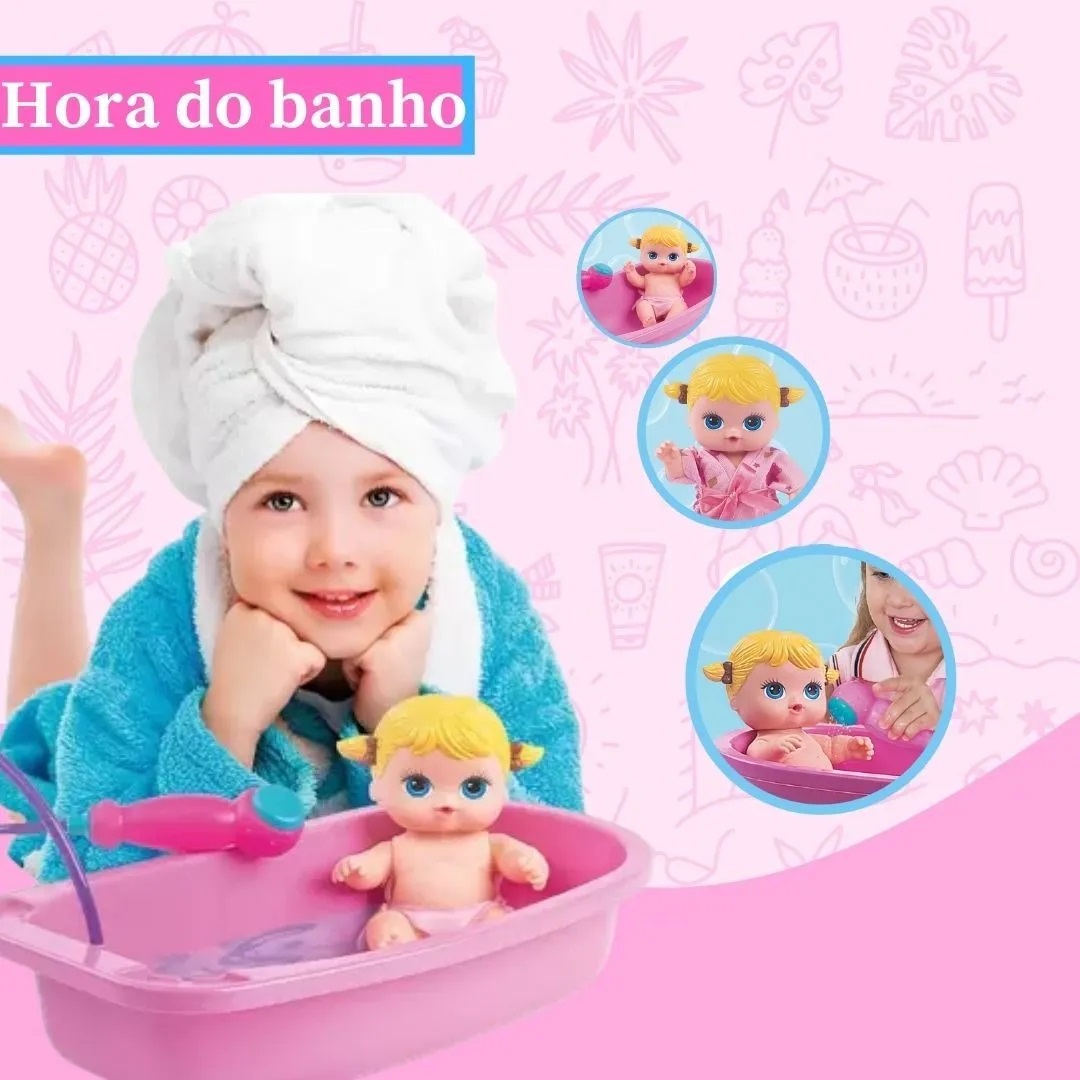 Boneca Nenequinha Hora do Banho - Super Toys - Livraria e