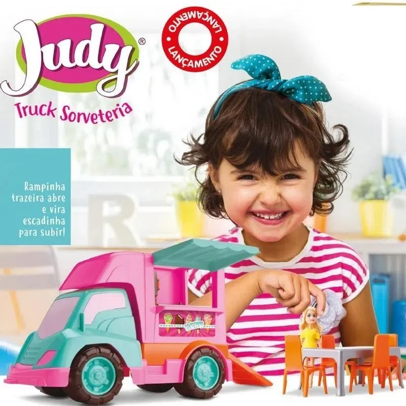 Caminhão de Sorvete da Judy - Samba Toys - ARMARINHOS 3 PATETAS LTDA