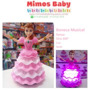 Boneca Sofia Patinete – Dançante com luz e musica 28 Centímetros