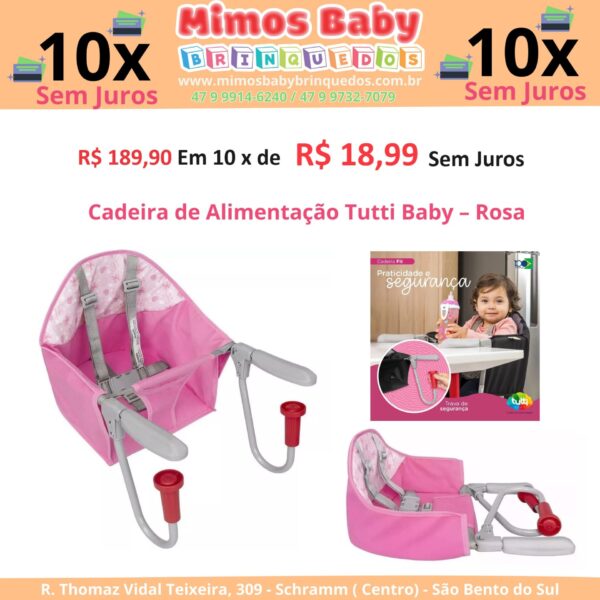 Cadeira de Alimentação Tutti Baby – Rosa -