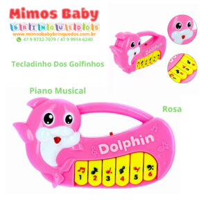 Piano teclado musical infantil sons variados seu lobato 