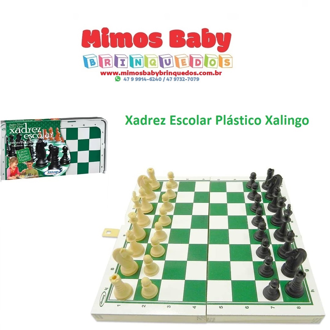 Brinquedo Educativo Jogo Xadrez Escolar