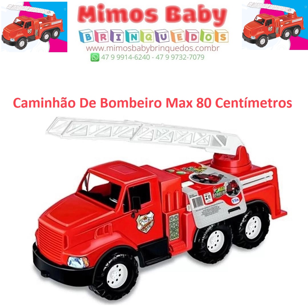 Brinquedo Caminhao Bombeiro Mini Truck 073 - Samba Toys