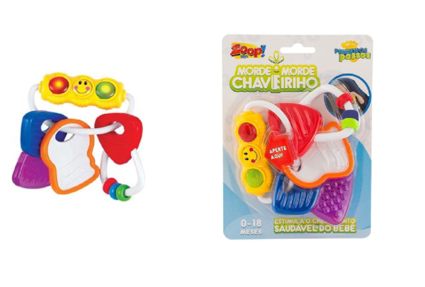 Brinquedo Morde Morde Chaveirinho - Zoop Toys - Com Luz