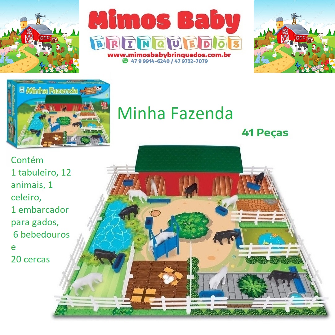 JOGO MINHA FAZENDA – NIG BRINQUEDOS – Maior Loja de Brinquedos da