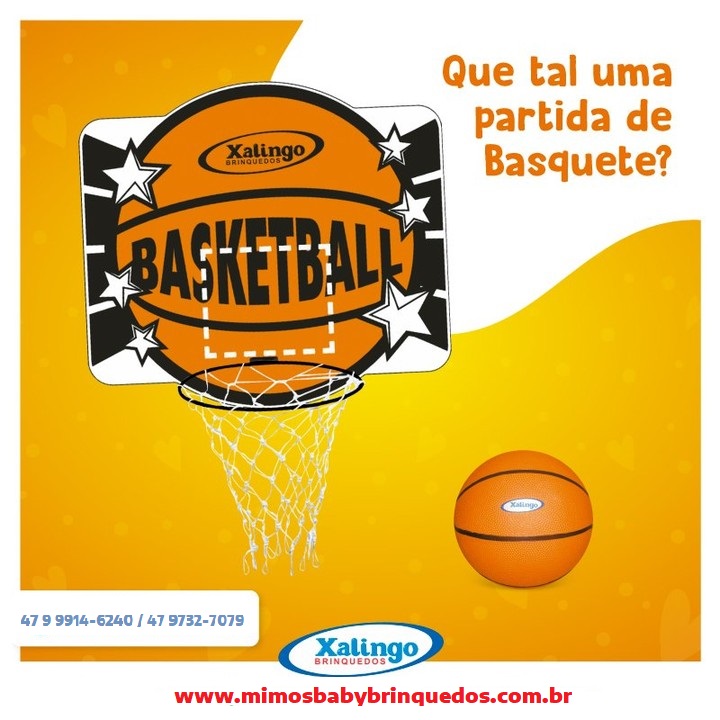 0471-0 - Bola de Basquete Laranja - Xalingo - Fantasy Play Brinquedos Tudo  em Playground 