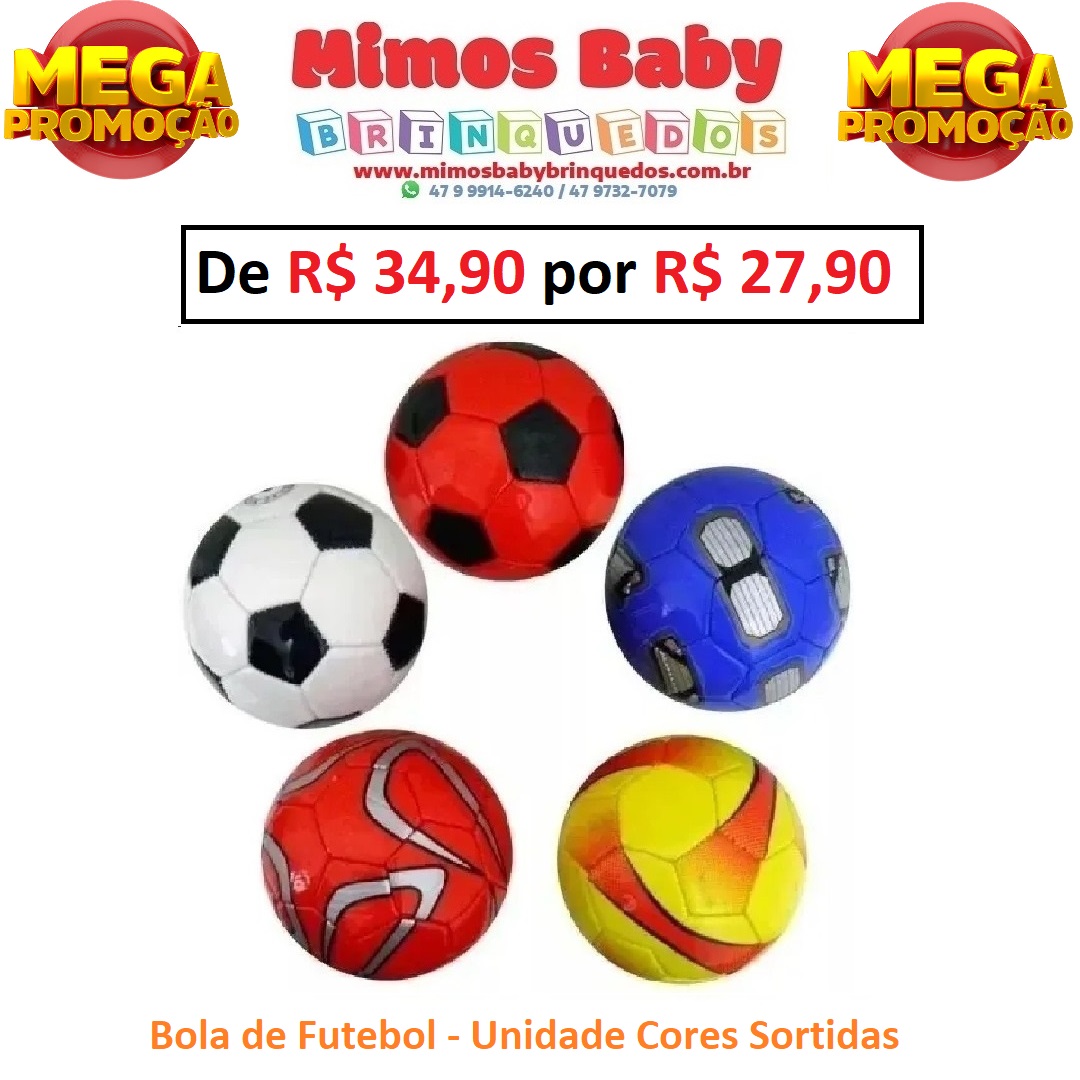 Brinquedo Infantil Jogo Bola de Futebol Couro Sintético em