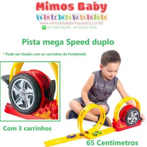 Pista Crazy Streets Com 3 Carrinhos Brinquedo Infantil 192 - Shop