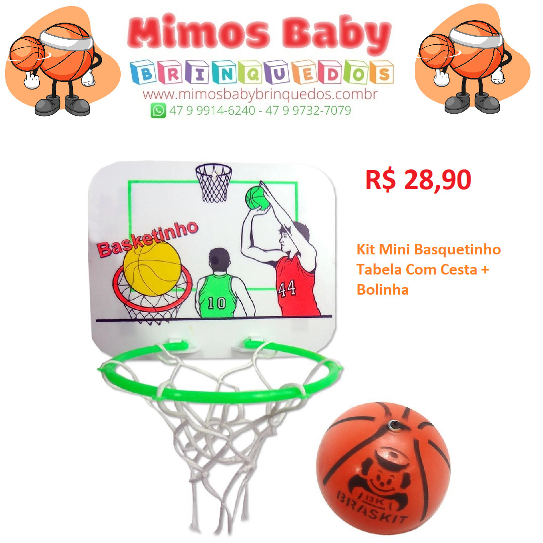 Mini Bola de Basquete Baby - Lojão dos Esportes