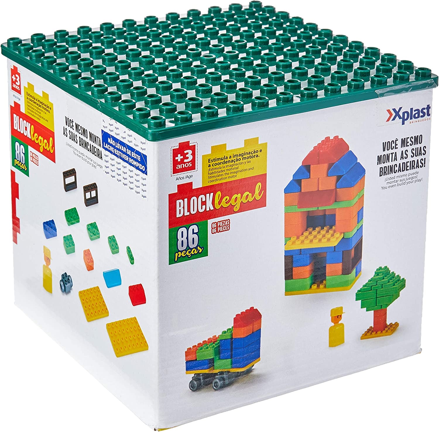 Brinquedo Educativo de Montar Pecinhas Com Cores Sortidas - ShopJJ