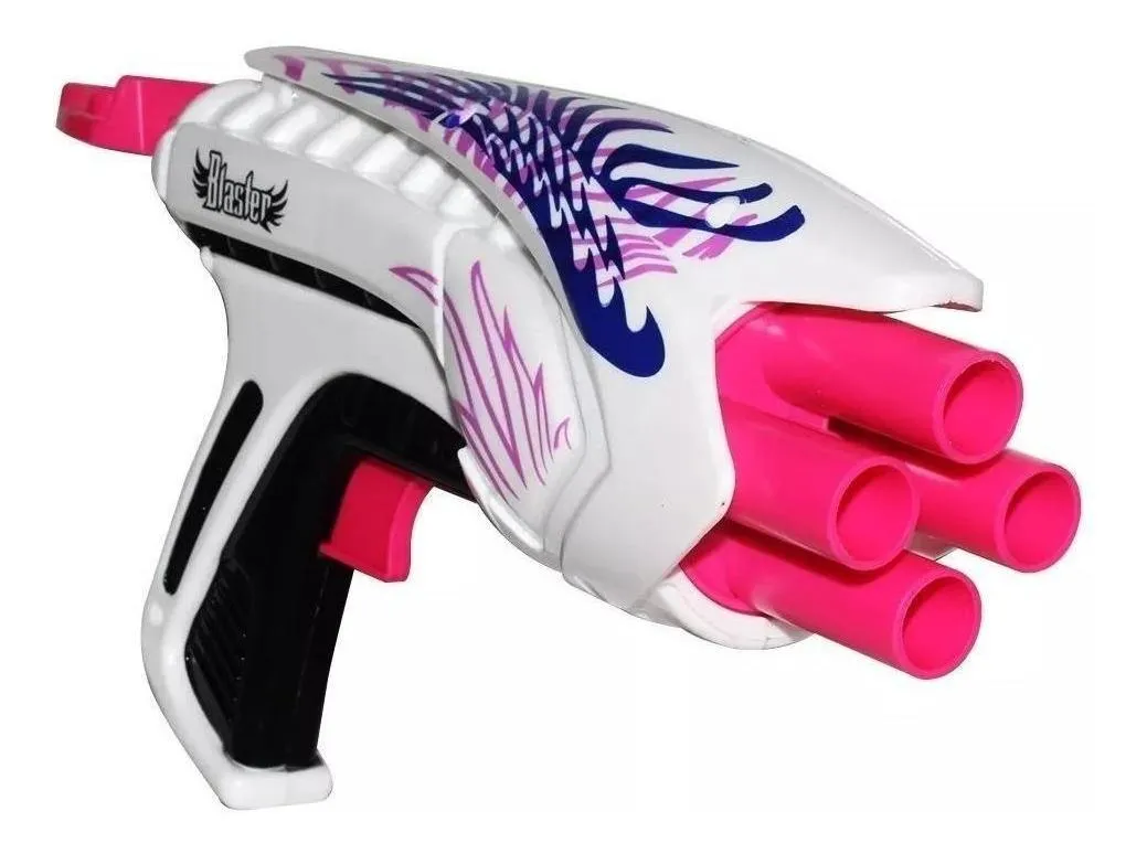 Arma Lança Dardos Air Blaster Menina Girl - Estilo Nerf