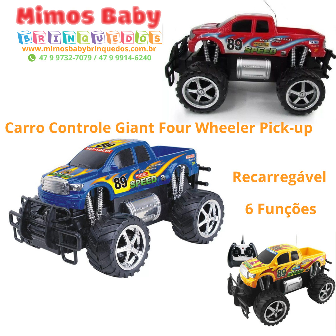 Carrinho de Controle Remoto Cks Toys Giant Four Wheeler -  Recarregável-Bella Biju Arapongas : Brinquedos, Eletrônicos e Acessórios  para Celular