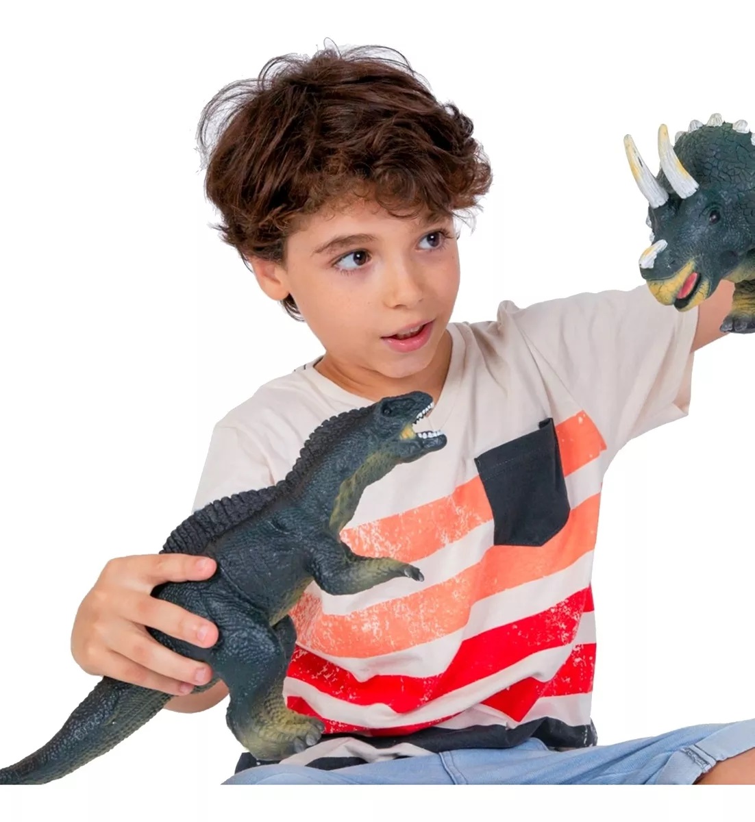 Figura - Mundo Dinossauro - Apatossauros de Vinil - DB Play