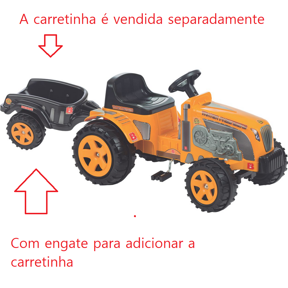 Mini Trator Elétrico Infantil Country 2 Marchas-Emite Sons Biemme 105 x  Largura: 54 x Altura: 53,5 – Maior Loja de Brinquedos da Região