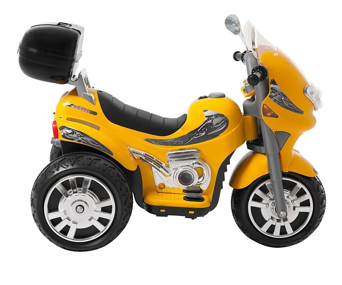 Moto Eletrica Infantil Amarela Turbo Militar 12V Biemme – Maior Loja de  Brinquedos da Região