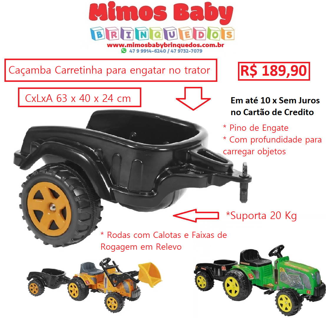 Caminhão Brinquedo Infantil Caçamba Basculante Com Pedal