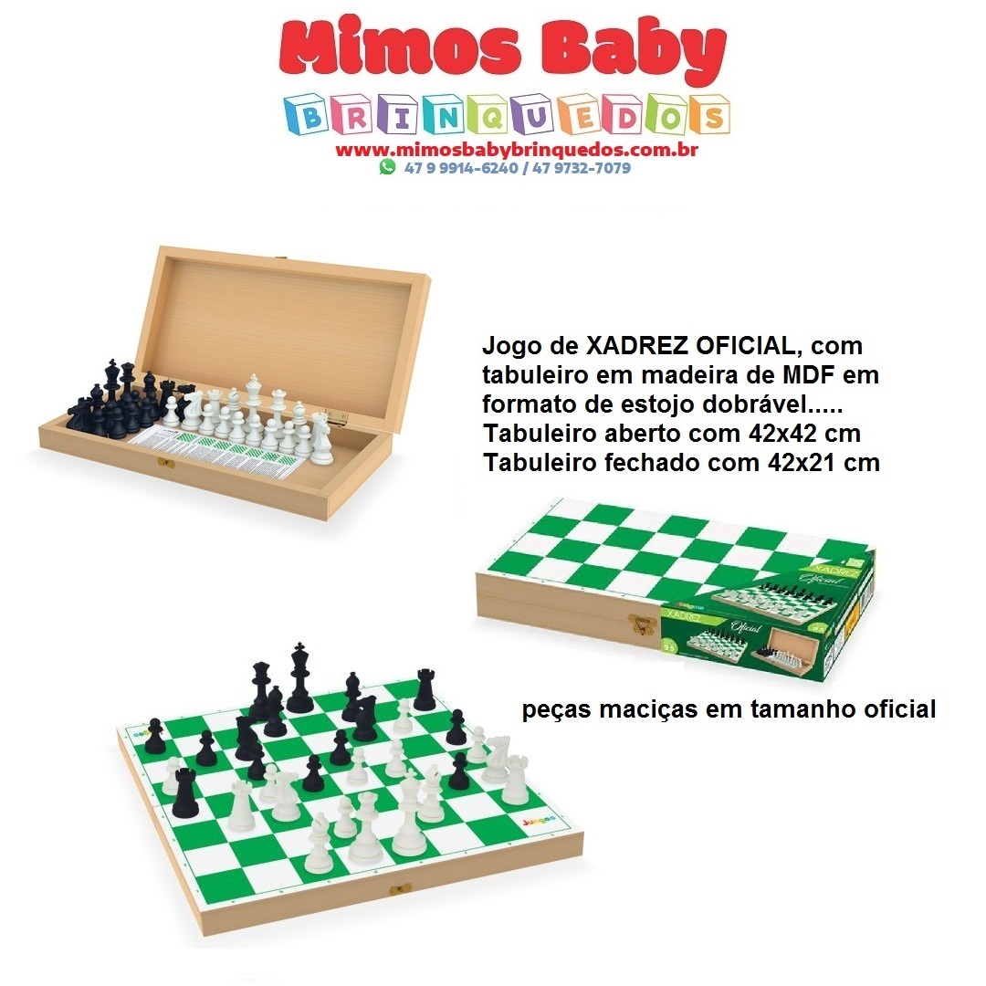 Jogo de Xadrez Peças profissionais 10cm e Tabuleiro de Madeira MDF casas  5cm [Sob Encomenda: Envio em 20 dias] - A lojinha de xadrez que virou mania  nacional!