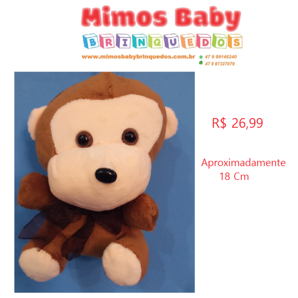 Macaco Pelúcia 18 Centímetros