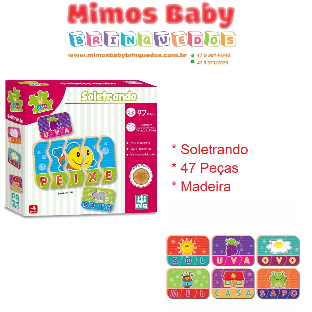 Jogo Educativo Infantil Domino Numeros - Nig Brinquedos