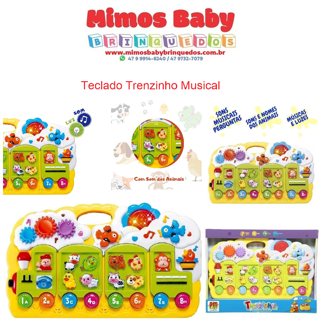 Piano Infantil Luzes e Sons 12m+