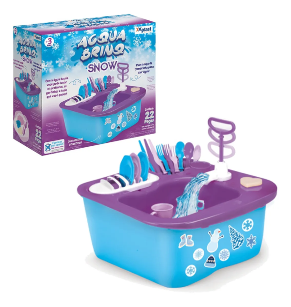 Brinquedo Lava Louça Acqua Brink Snow Acessórios Homeplay - Image 5