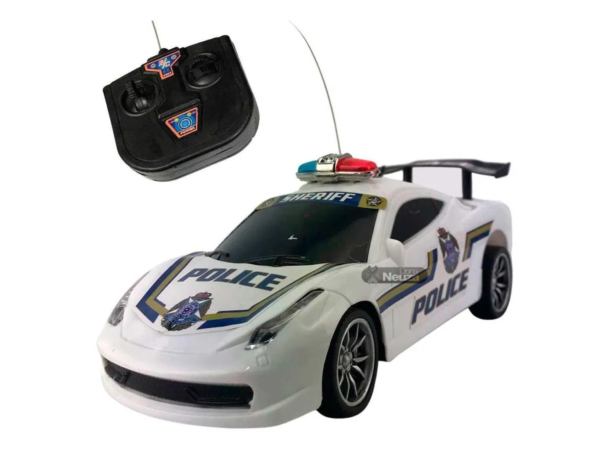 Carrinho Policia Controle Remoto Com Luz 6 Funções - 19 Centímetros - Image 5