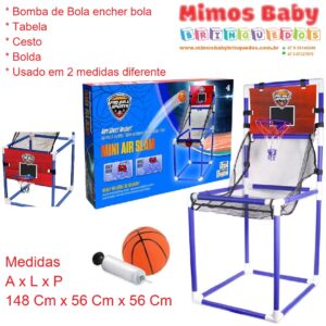 Jogo Basquete Eletrônico De Mesa Arcade Luz E Som Da Nba – Maior