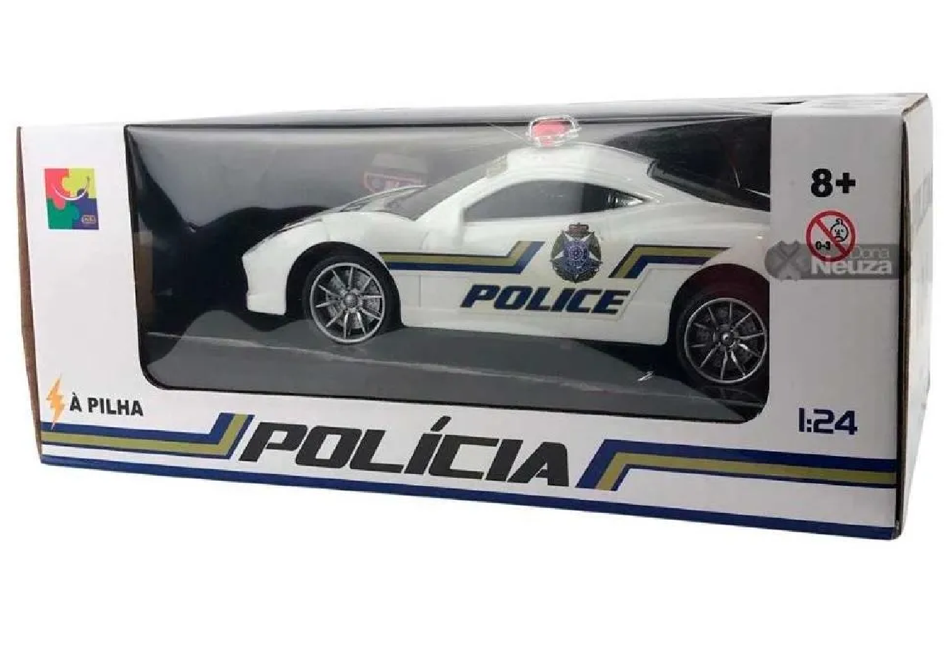 Brinquedo Infantil Carrinho De Policia Controle Remoto Luz carrinho  controle remoto viatura policia milita a pilhas cores sortidas