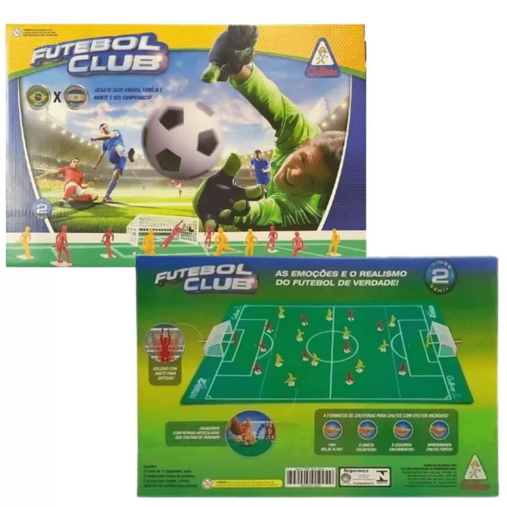 Jogo Futebol Clube, Gulliver, Brasil e Espanha, 29 Peças : :  Brinquedos e Jogos