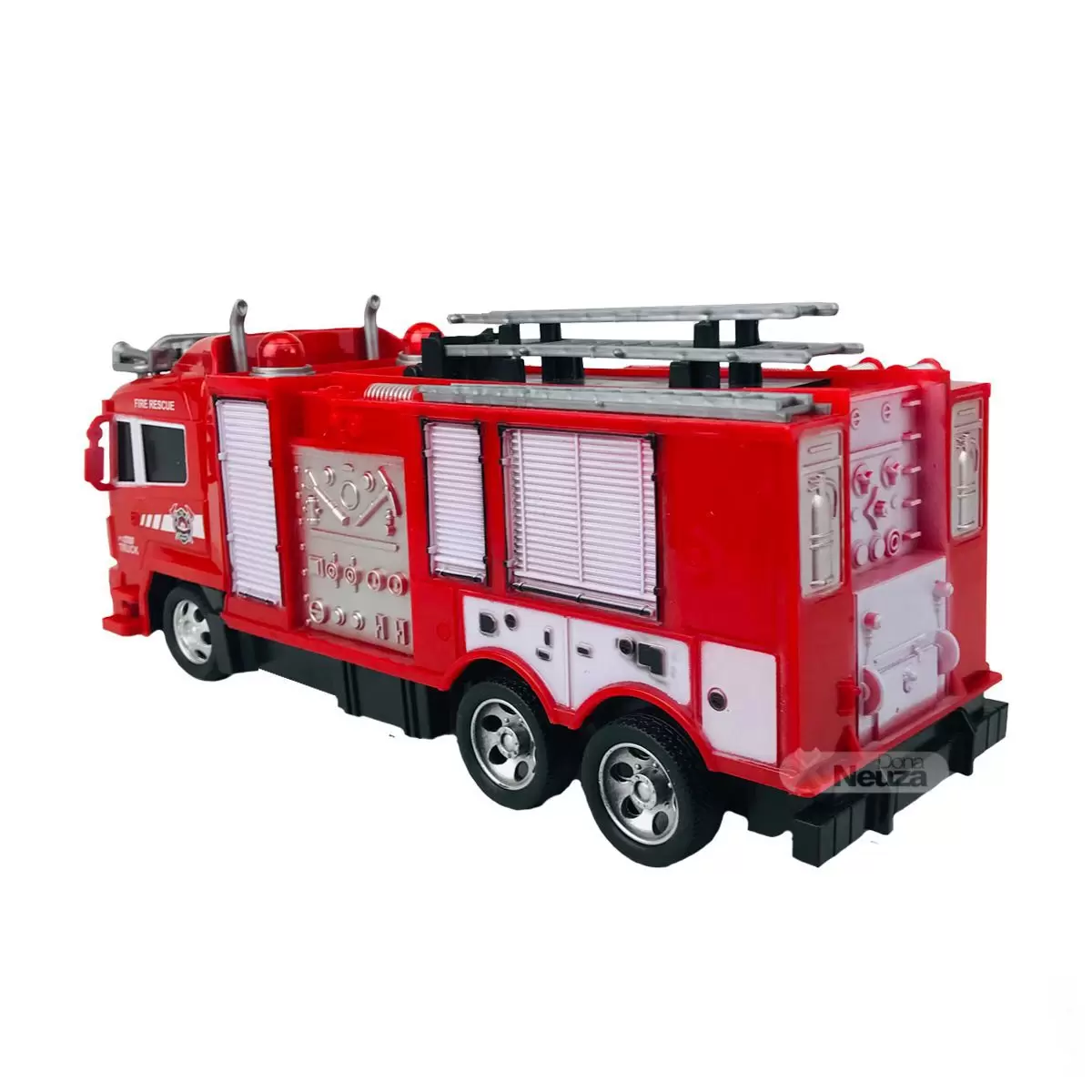 Caminhão de Brinquedo Bombeiros Controle Remoto com 6 Funções +