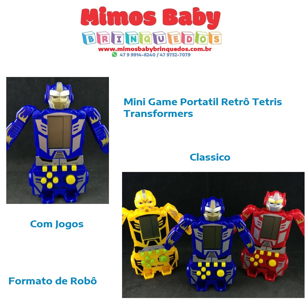 Mini Game Robô com Jogos Clássicos – Maior Loja de Brinquedos da