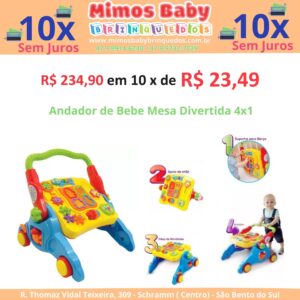 Andador Infantil de Empurrar Maral Musical - 4 em 1