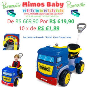 Caminhão De Pedal Vermelho Magic Toys Gigante Menino Brincar