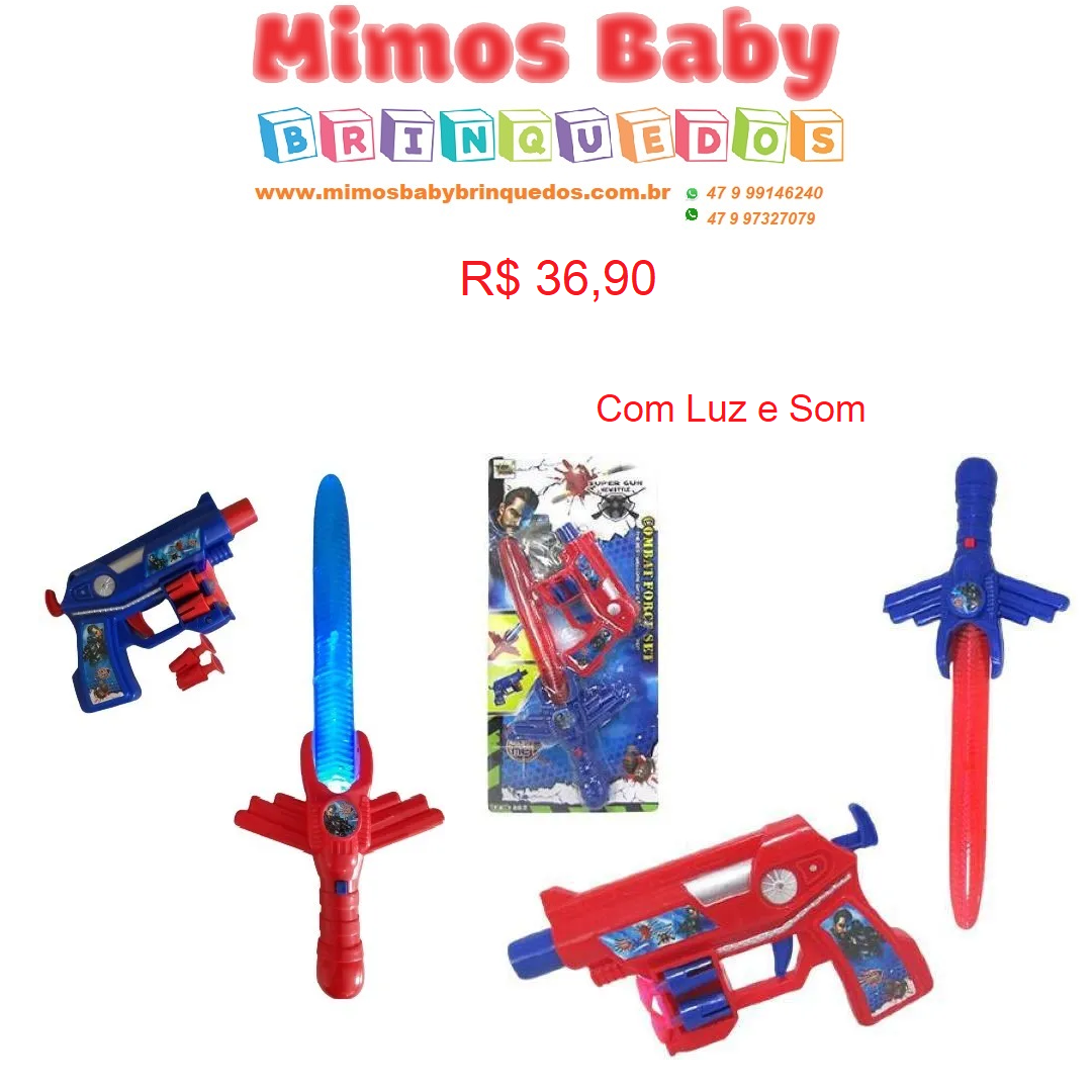 Kit Com Duas Armas Brinquedo Crianças Lança Dardos Infantil