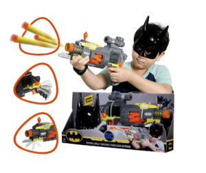 Mega Lança Dardos Do Batman Com Mira Máscara Estilo Nerf - Rosita -  Lançadores de Dardos - Magazine Luiza