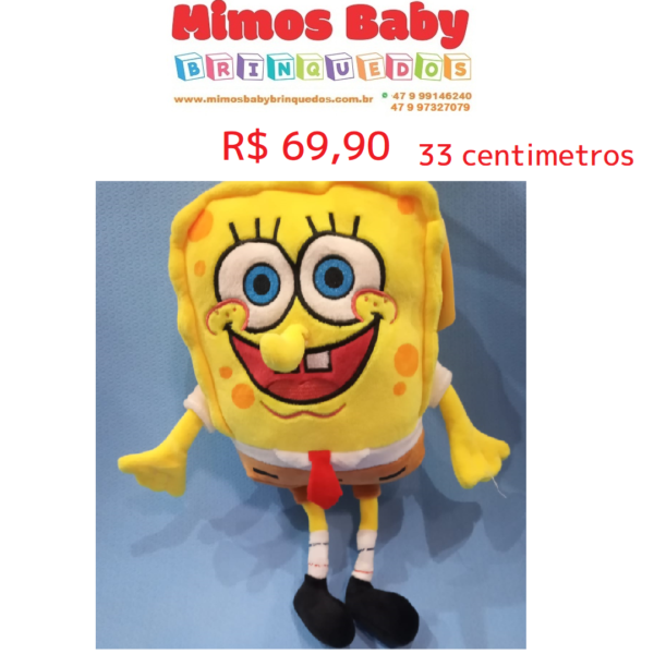 Bob Esponja Pelúcia 33 Centímetros