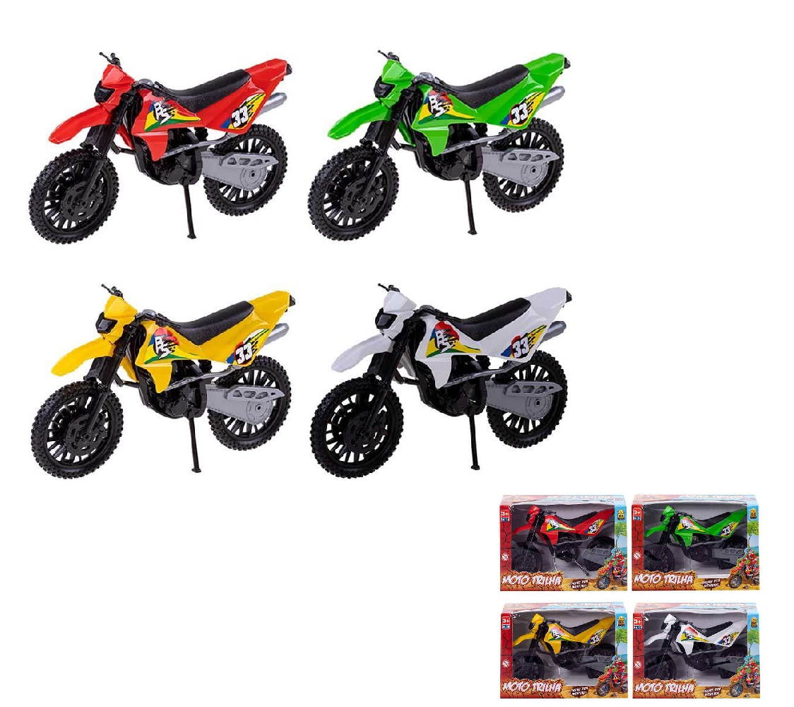 Mini Moto Trilha De Brinquedo Infantil 19 Cm Motocross