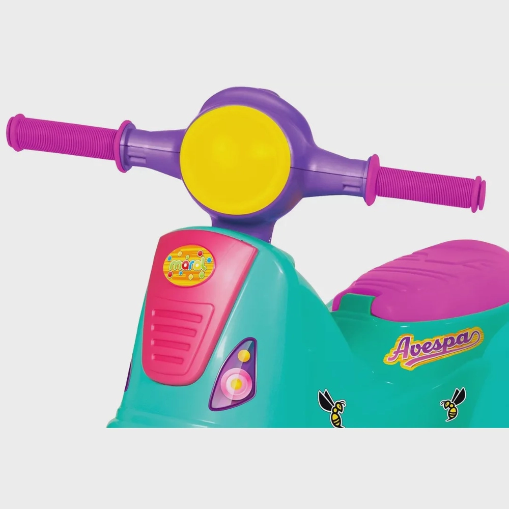 Triciclo Moto Infantil Passeio/Pedal Avespa - Maral Pink