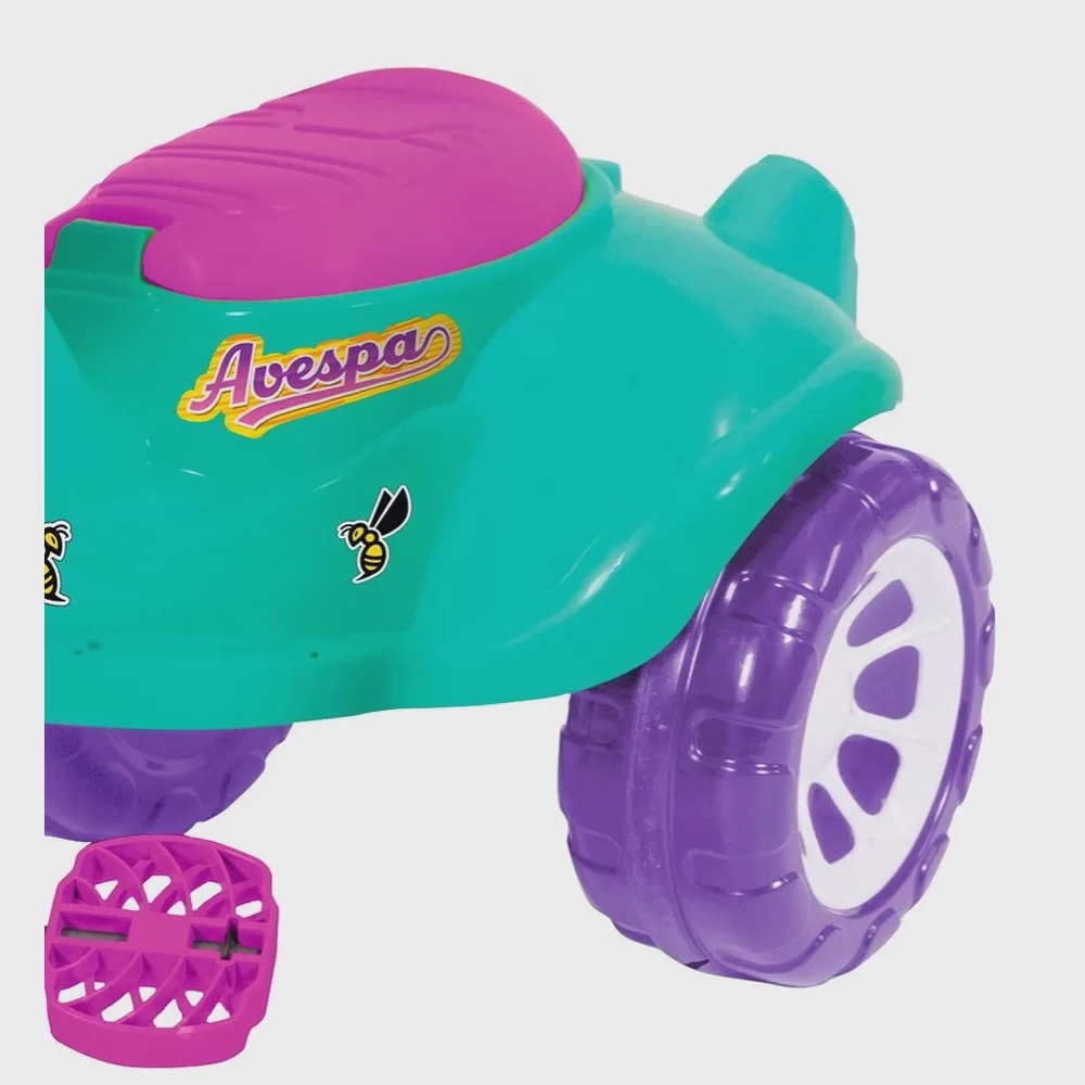 Triciclo Moto Infantil Passeio/Pedal Avespa - Maral Colorido