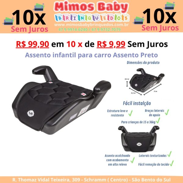 Assento para Auto Tutti Baby Elevato - p/ Crianças até 36kg