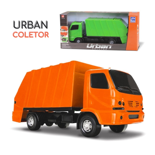 caminhão coletor de lixo urban - cores sortidas 34 cm