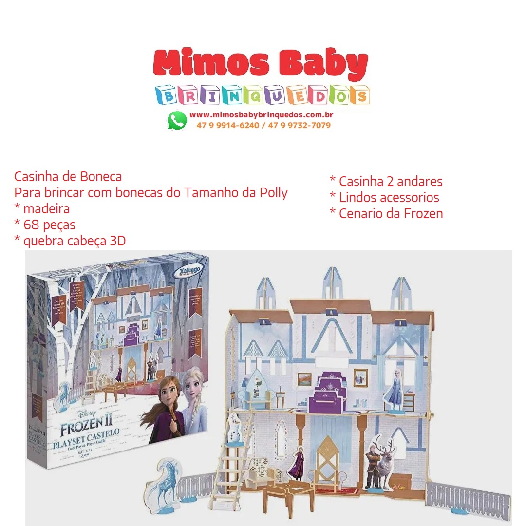 Brinquedo Infantil Jogo Playset Castelo Frozen – Maior Loja de